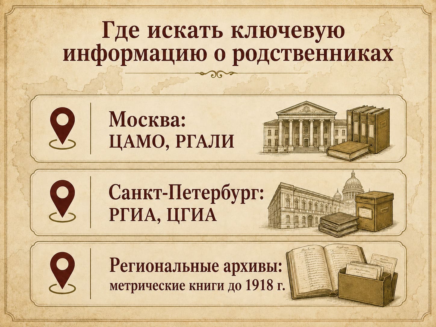 Как найти своих предков в архивах: пошаговая инструкция для новичков