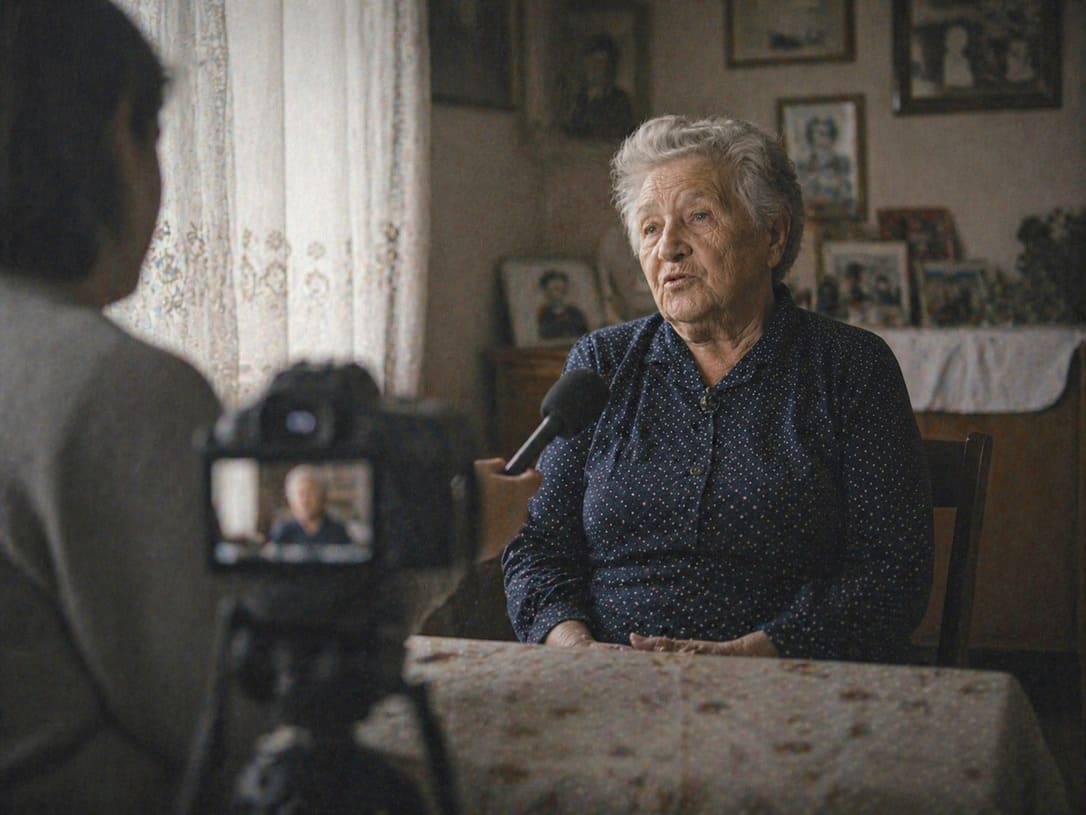 Кадр из документального фильма о семье